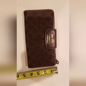 Coach canvas wallet